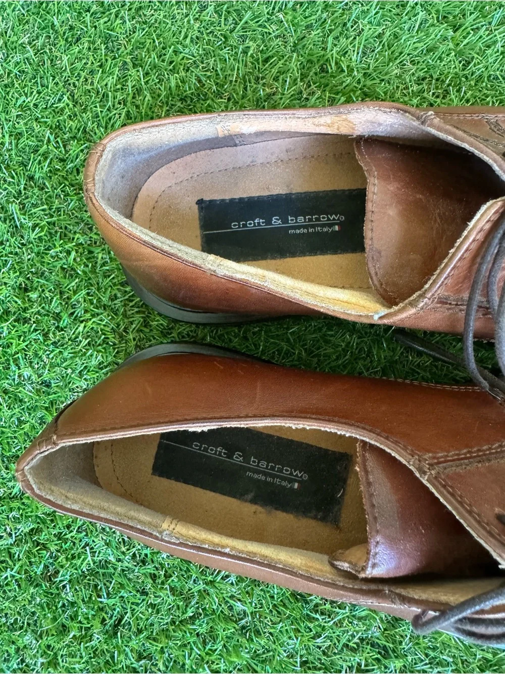 Men's Brown Leather Lace-Up Dress Shoes